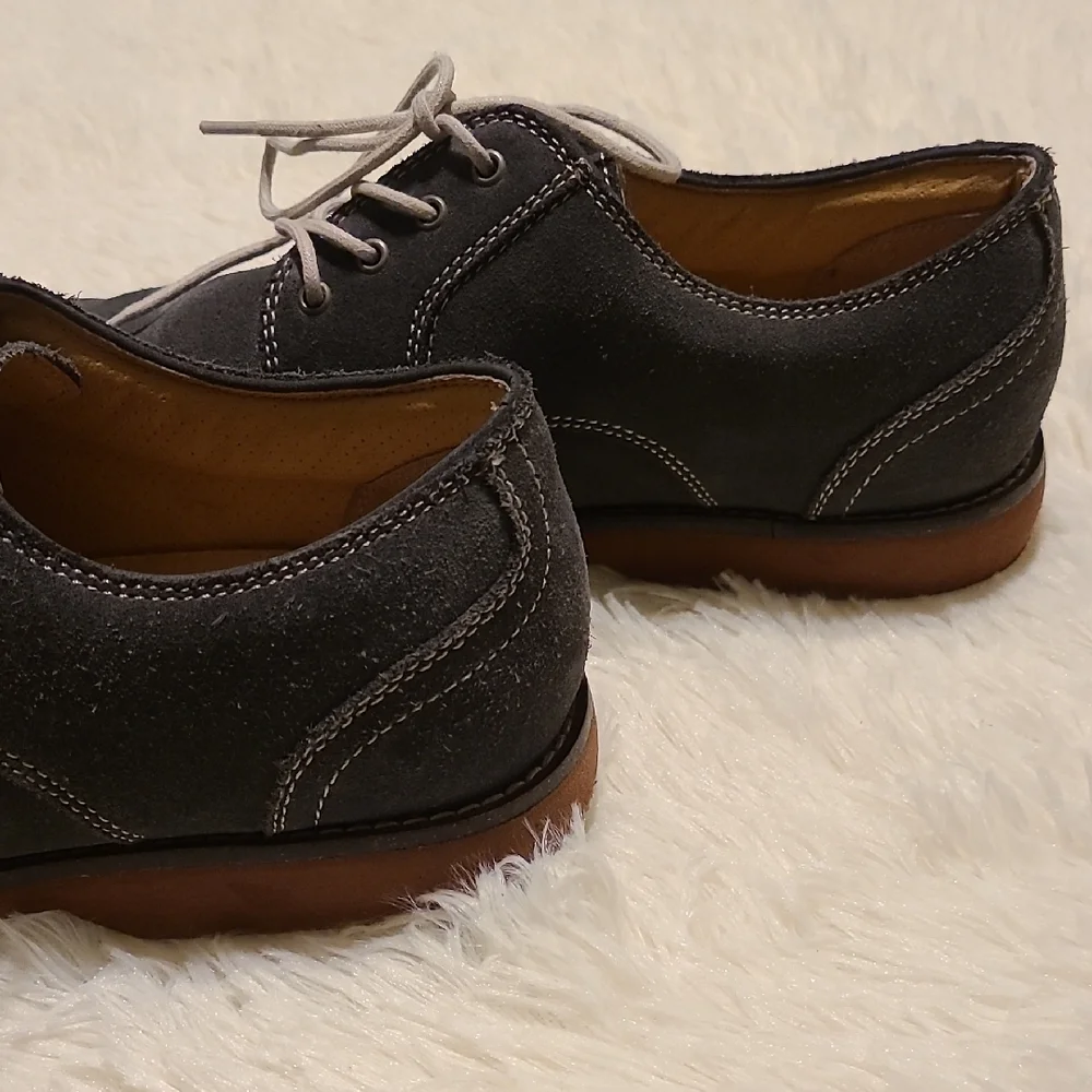 CH‎ BASS Men's Gray Leather Lace-Up Shoes - Size 10M